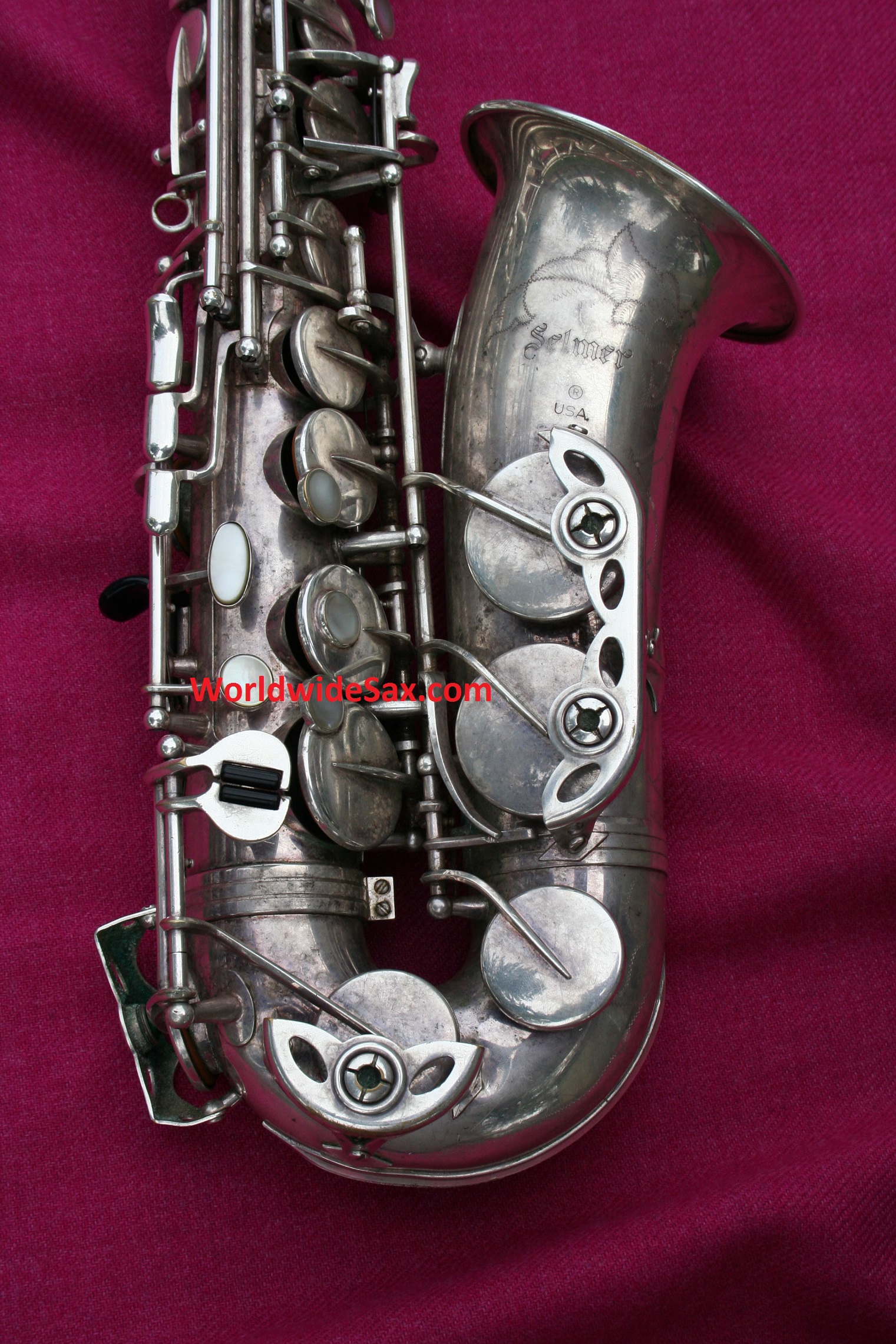 Selmer 1988 USA AS100 Eb Alto Silver Plate 824k Archived